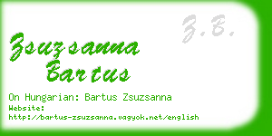 zsuzsanna bartus business card